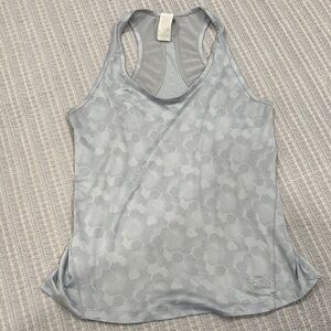 Asics Gray Sleeveless Racerback Tank Top